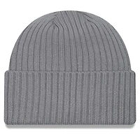 Men's New Era Gray New England Patriots Color Pack Cuffed Knit Hat