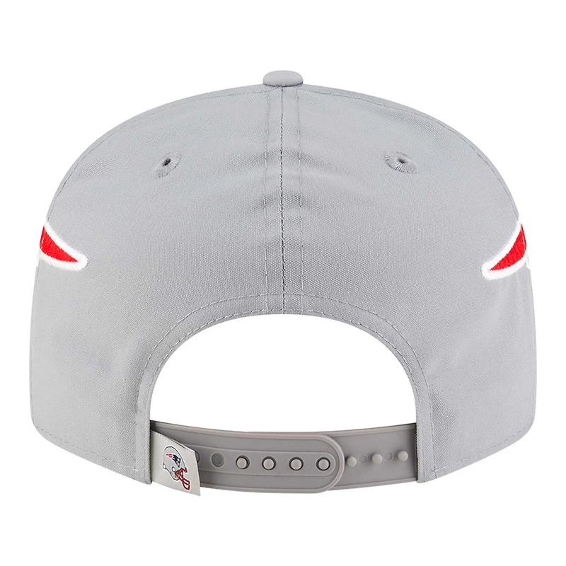 Casquette Snapback 9FIFTY grise New Era pour homme avec logo New England Patriots