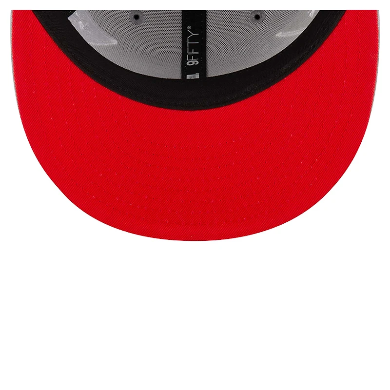 Casquette Snapback 9FIFTY grise New Era pour homme avec logo New England Patriots