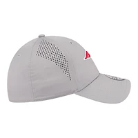 Men's New Era  Gray England Patriots Perforated 39THIRTY Flex Hat