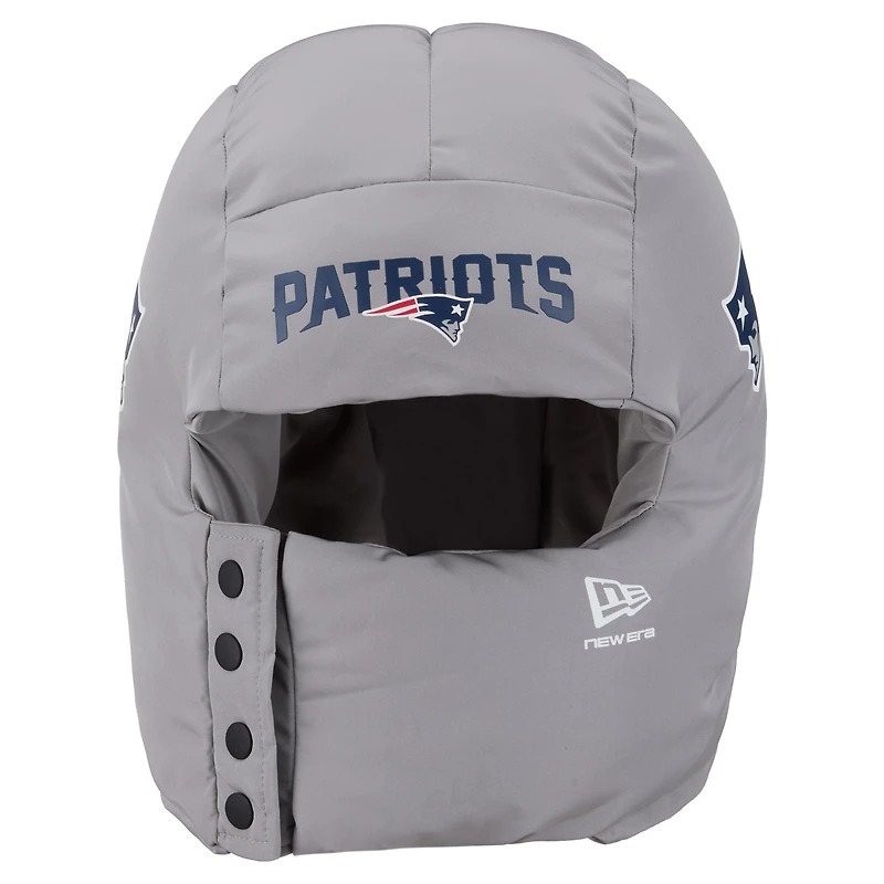 Men's New Era  Gray New England Patriots Puffer Balaclava