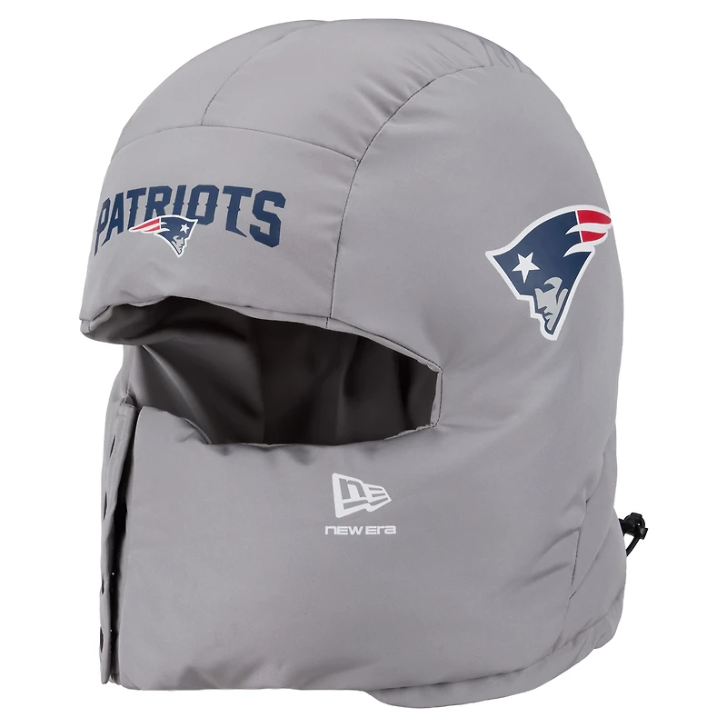 Men's New Era  Gray New England Patriots Puffer Balaclava