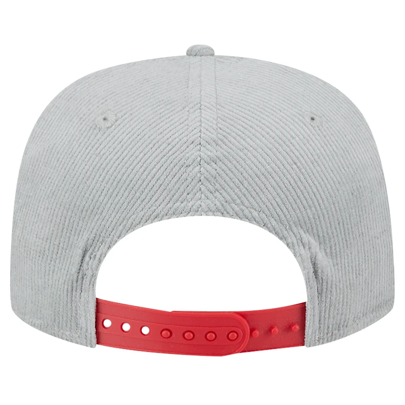 Casquette de golf à visière rabattable New Era grise New England Patriots pour homme
