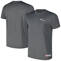 T-shirt New Era pour homme, bleu marine chiné, camp d'entraînement des England Patriots 2024 NFL