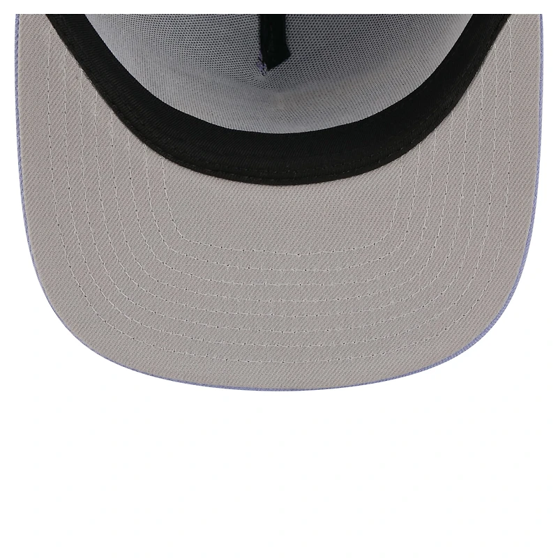 Casquette snapback New Era Bloom A-Frame 9FIFTY pour homme, couleur lavande, New England Patriots