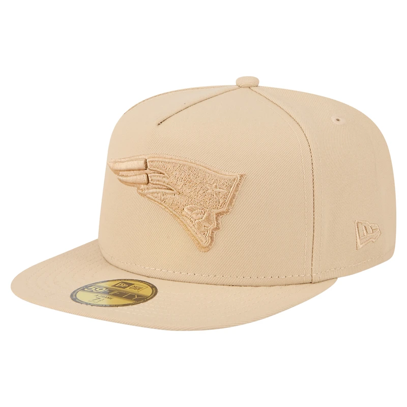 Casquette ajustée New Era 59FIFTY beige clair England Patriots Color Pack pour homme