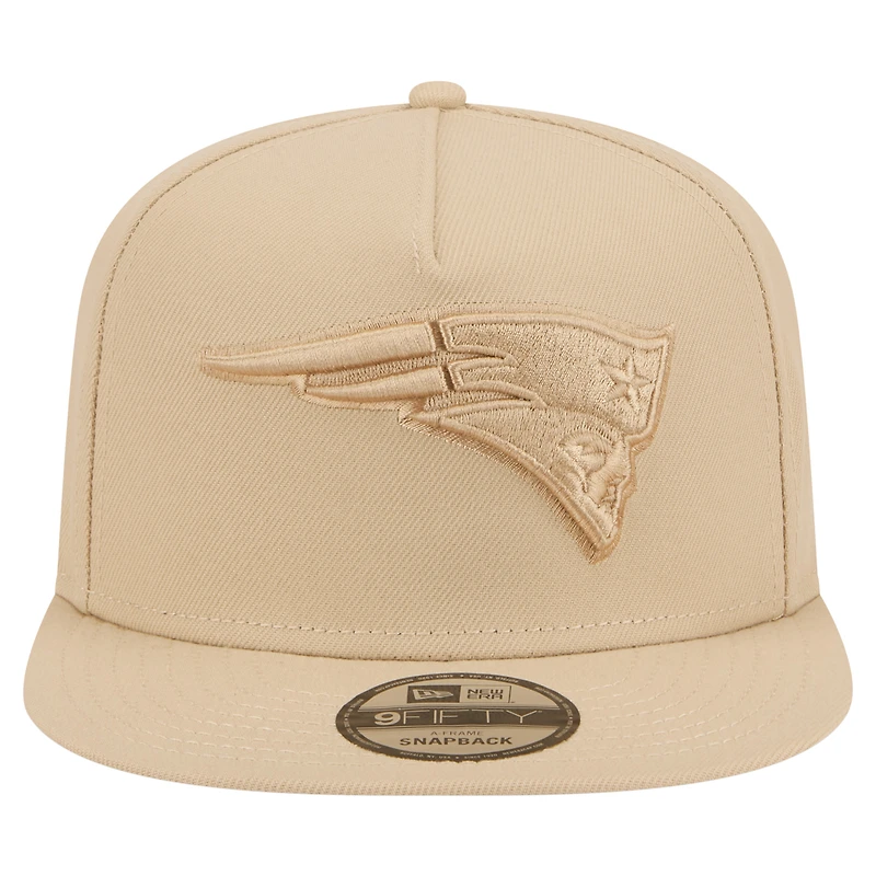 Casquette snapback A-Frame 9FIFTY beige clair New Era pour homme, coloris New England Patriots