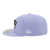 Men's New Era Light Purple England Patriots Lavender Bloom 59FIFTY Fitted Hat