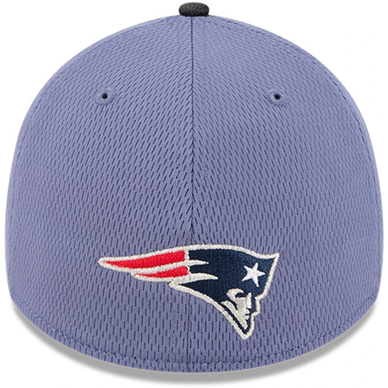 Casquette 39THIRTY Flex pour homme, Collection New Era Meadow Blue England Patriots 2025 Rivalries Fan Pack