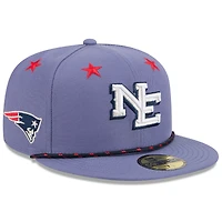 Men's New Era  Meadow Blue England Patriots 2025 Rivalries Collection Sideline Rope 59FIFTY Fitted Hat