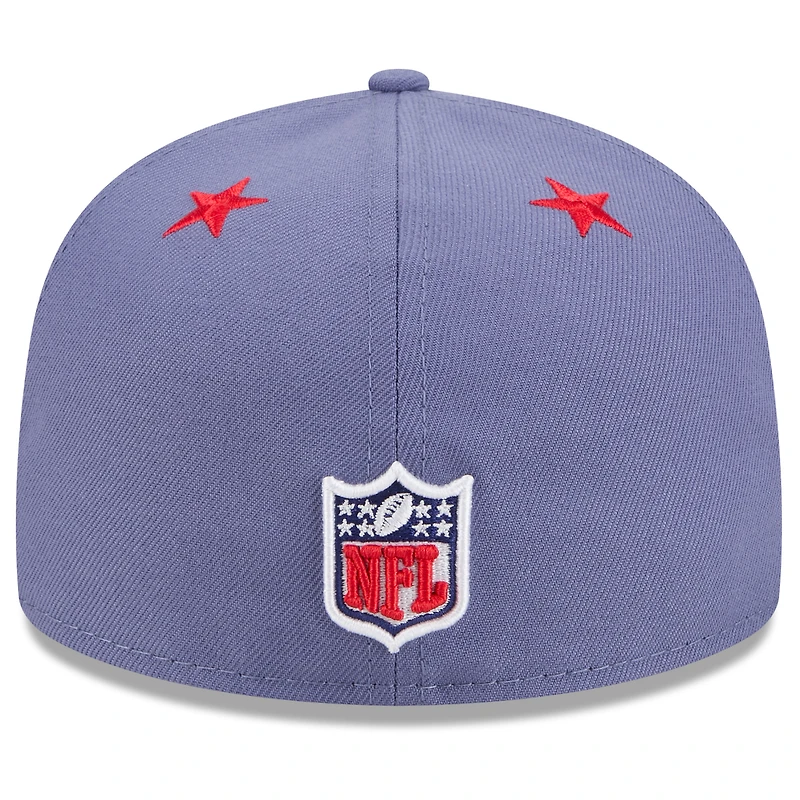 Men's New Era  Meadow Blue England Patriots 2025 Rivalries Collection Sideline Rope 59FIFTY Fitted Hat