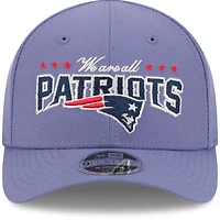 Casquette ajustable New Era Meadow Blue New England Patriots 2025 Rivalries Collection Team 9FORTY M-Crown pour homme