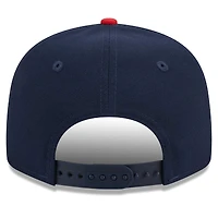 Casquette Snapback 9FIFTY New England Patriots Headline New Era pour hommes, bleu marine/rouge