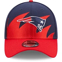 New Era bleu marine/rouge England Patriots Surge 39THIRTY pour homme - Casquette flex