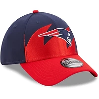 New Era bleu marine/rouge England Patriots Surge 39THIRTY pour homme - Casquette flex