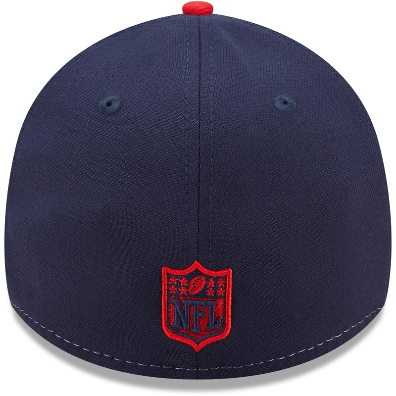 New Era bleu marine/rouge England Patriots Surge 39THIRTY pour homme - Casquette flex
