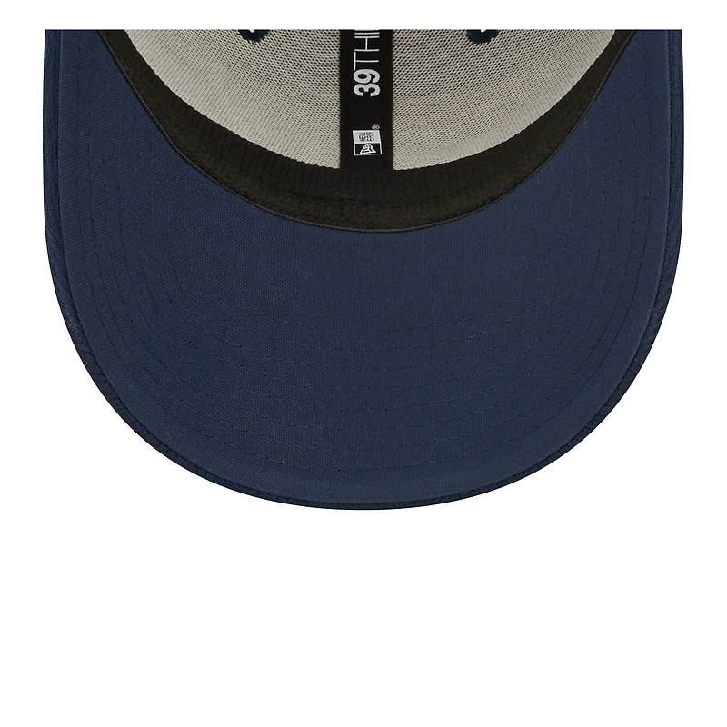 Casquette flex 39THIRTY Coaches New Era pour homme bleu marine Patriots de la Nouvelle-Angleterre 2022