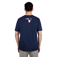 Men's New Era  Navy England Patriots 3rd Down High Density Print T-Shirt