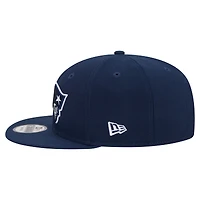 Casquette snapback New Era 9FIFTY bleu marine pour homme, New Era New England Patriots