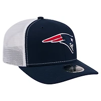 Men's New Era  Navy New England Patriots 9SEVENTY Trucker Adjustable Hat
