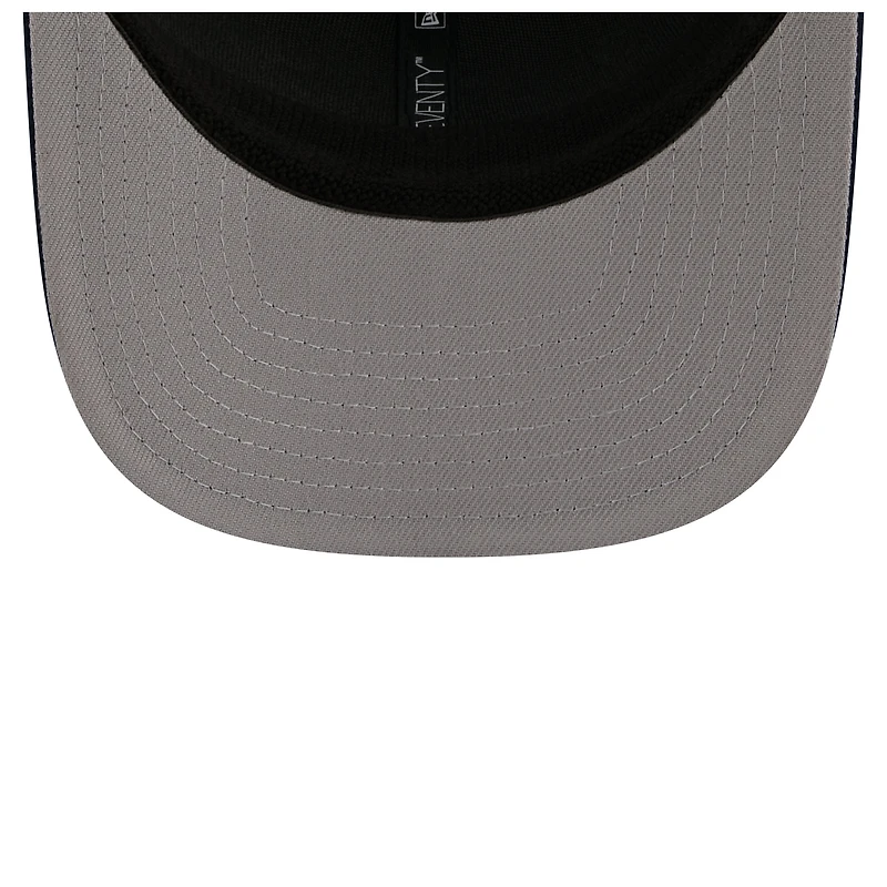 Casquette trucker ajustable New Era 9SEVENTY bleu marine pour homme, New England Patriots