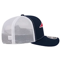 Casquette trucker ajustable New Era 9SEVENTY bleu marine pour homme, New England Patriots