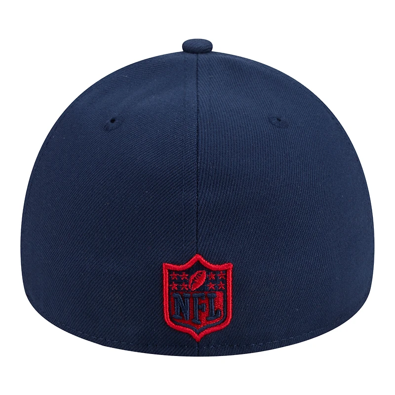 Men's New Era Navy England Patriots A-Frame 59FORTY Fitted Hat
