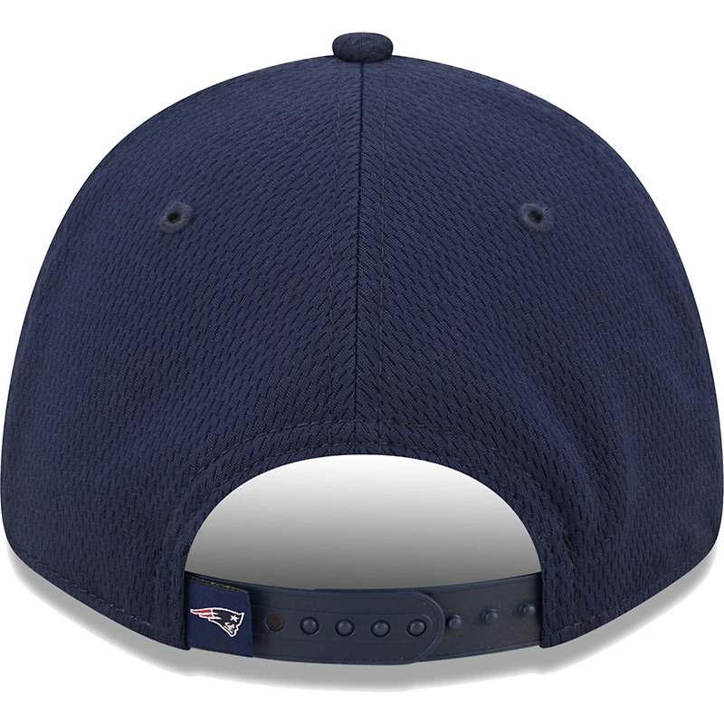 Men's New Era Navy New England Patriots A-Frame - 9FORTY Snapback Hat
