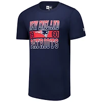 T-shirt bleu marine New Era City Team England Patriots pour homme