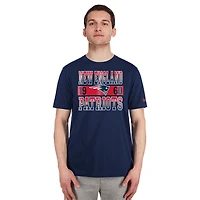 T-shirt bleu marine New Era City Team England Patriots pour homme