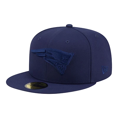 Casquette ajustée New Era 59FIFTY pour homme, bleu marine, England Patriots, coloris assorti