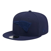 Casquette snapback New Era 9FIFTY pour homme, bleu marine, New England Patriots.
