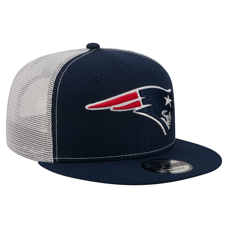 Casquette trucker snapback New Era 9FIFTY Core Team bleu marine pour homme