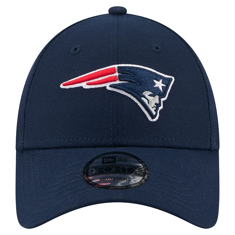 Men's New Era  Navy New England Patriots Core Team 9FORTY Adjustable Hat