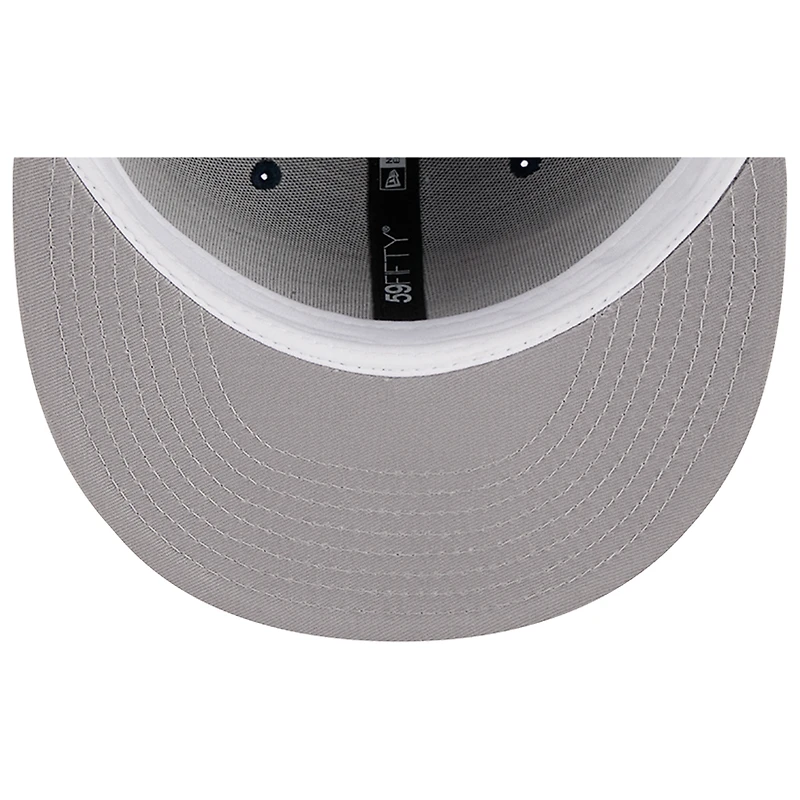 Casquette ajustée New Era bleu marine England Patriots Main 59FIFTY pour homme