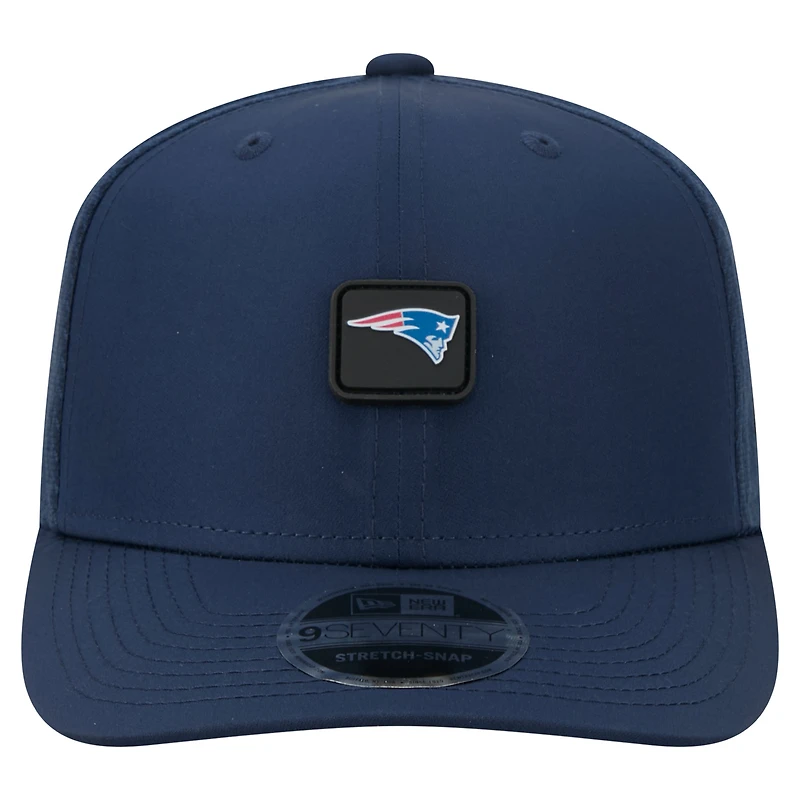 Men's New Era Navy New England Patriots Micro Badge 9SEVENTY Adjustable Hat
