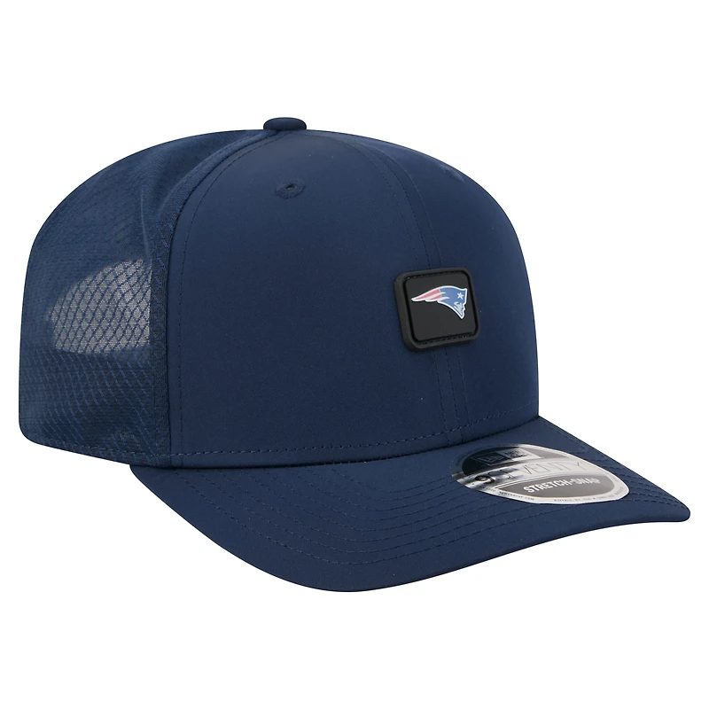 Men's New Era Navy New England Patriots Micro Badge 9SEVENTY Adjustable Hat