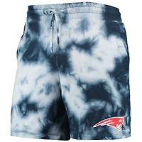 Short tie-dye bleu marine New England Patriots Era pour homme