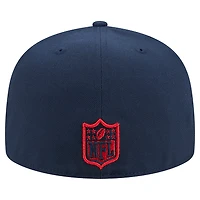 Casquette ajustée New Era bleu marine England Patriots Tri-Hit 59FIFTY pour homme