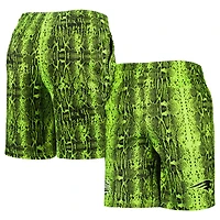 Men's New Era Neon Green England Patriots Summer Pop Shorts