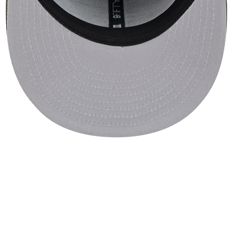 Men's New Era  Olive New England Patriots Main 9FIFTY Snapback Hat