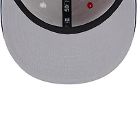 Casquette ajustée 59FIFTY Sideline des Patriots de la Nouvelle-Angleterre 2023 New Era pour homme, rouge/bleu marine