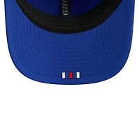 Men's New Era Royal New England Patriots 2025 Sideline Throwback 9SEVENTY Trucker Adjustable Hat