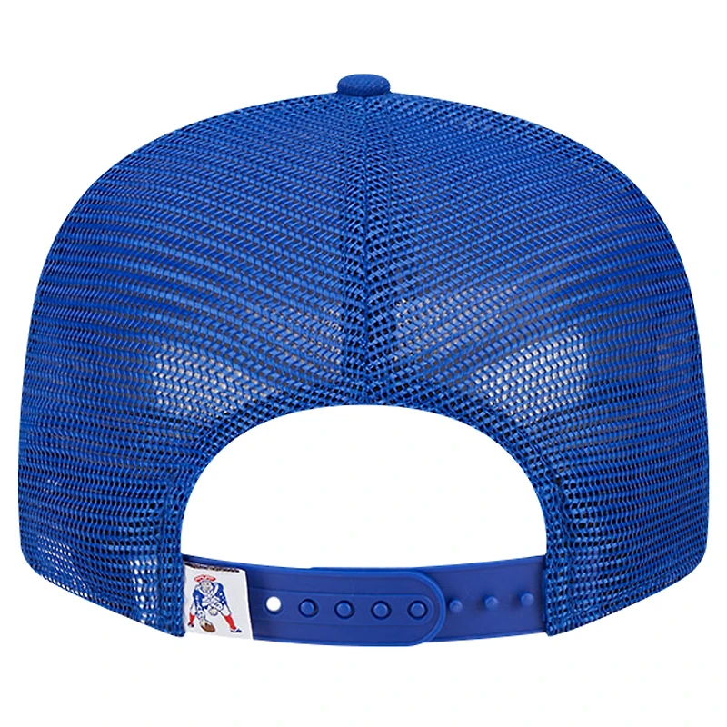 Casquette Snapback 9FIFTY Royal New England Patriots Main Trucker New Era pour homme