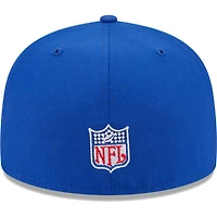 Casquette ajustée 59FIFTY Royal New England Patriots Throwback Main Era pour hommes