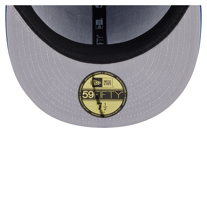Casquette ajustée surdimensionnée New Era Royal England Patriots 59FIFTY pour homme