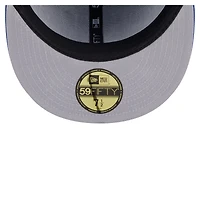 Casquette ajustée surdimensionnée New Era Royal England Patriots 59FIFTY pour homme