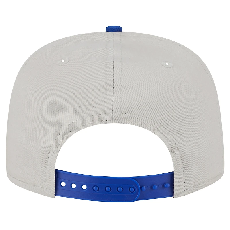 Casquette de golf athlétique à visière snapback New Era Stone/Royal New England Patriots pour homme