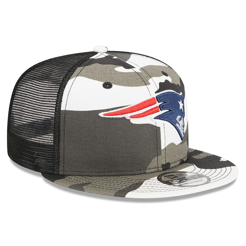 Casquette snapback de camionneur 9FIFTY New England Patriots New Era Urban Camo pour hommes