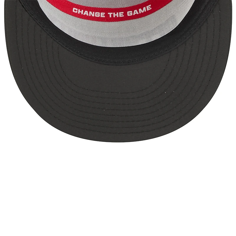 Men's New Era White/Black New England Patriots 2025 Inspire Change Split Panel 9FIFTY Snapback Hat